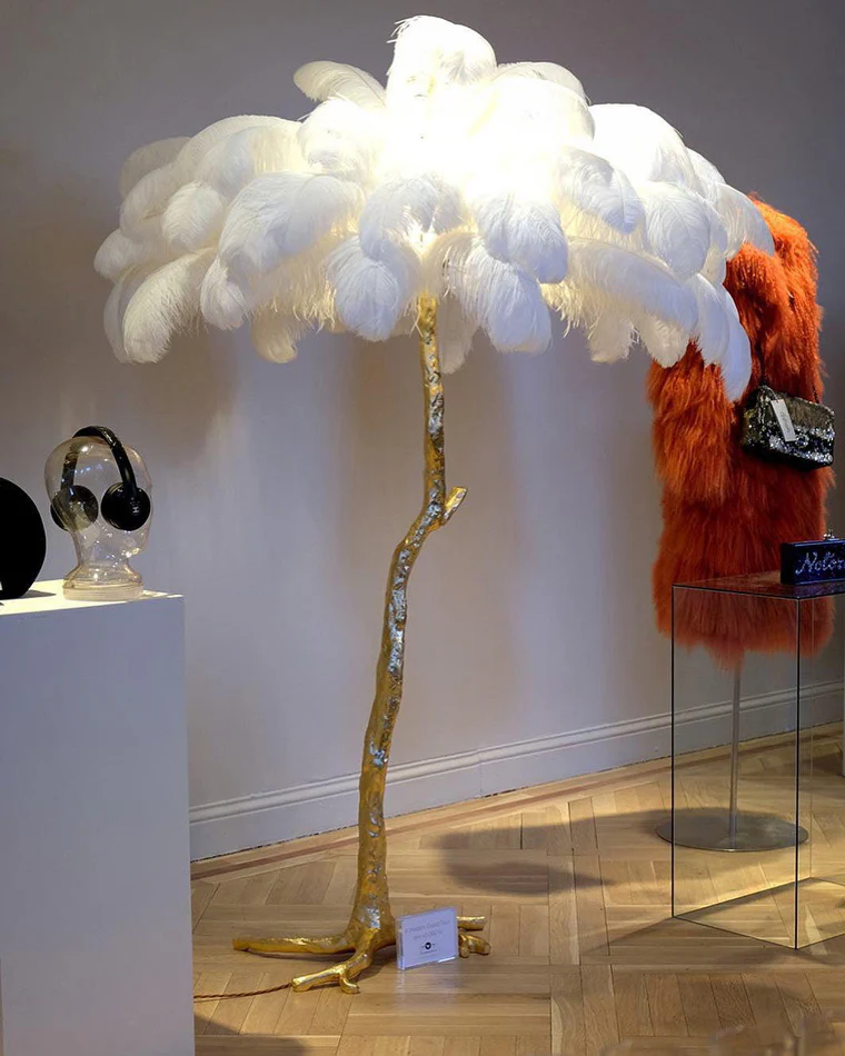 WOMO Feather Palm Tree Floor Lamp-WM7000 - Image 62