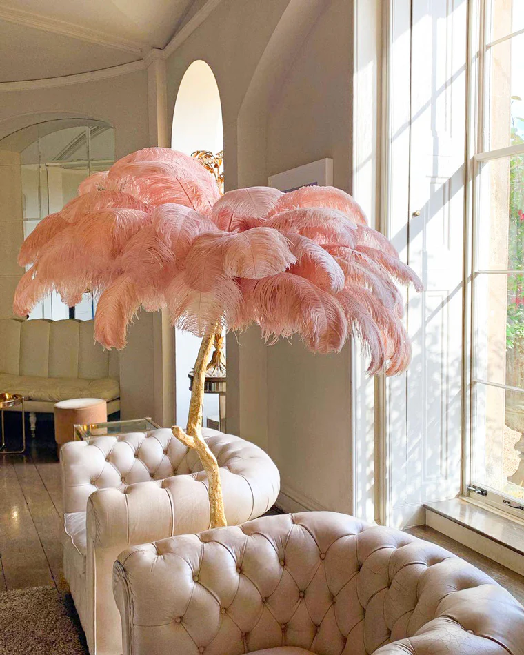 WOMO Feather Palm Tree Floor Lamp-WM7000 - Image 63