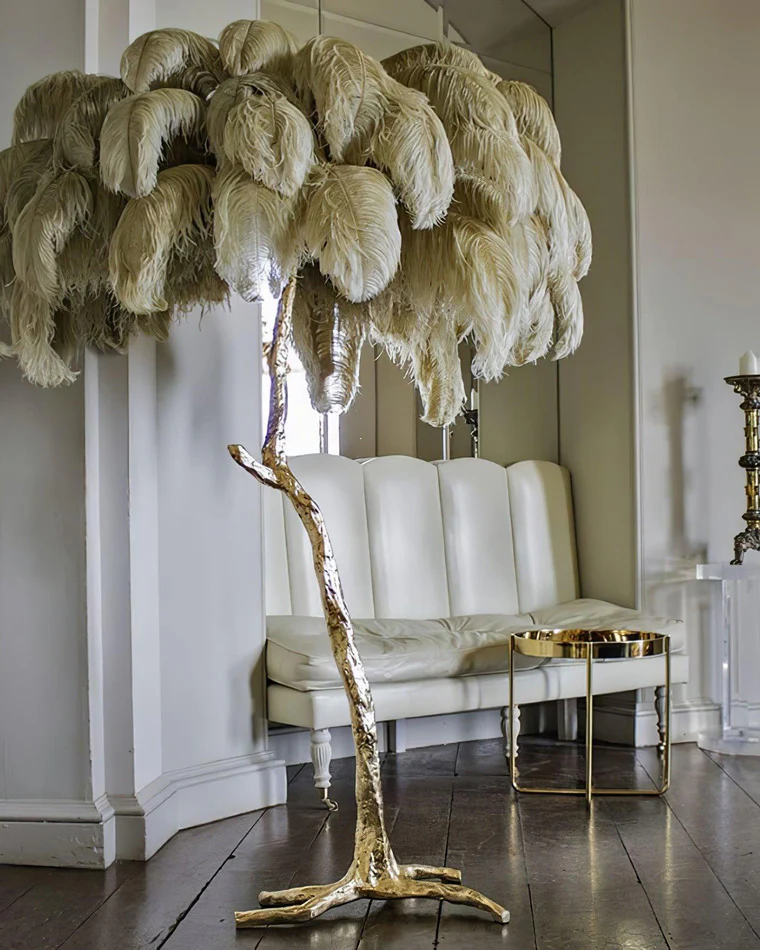 WOMO Feather Palm Tree Floor Lamp-WM7000 - Image 7