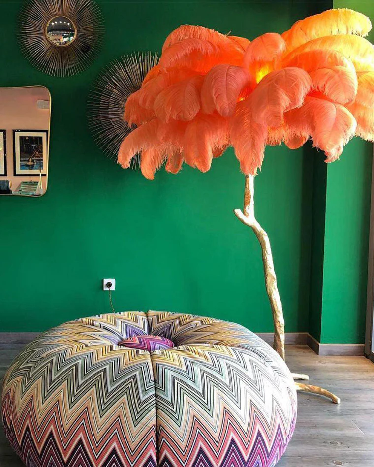 WOMO Feather Palm Tree Floor Lamp-WM7000 - Image 75