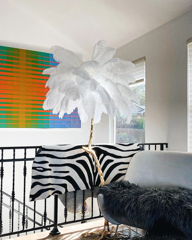 WOMO Feather Palm Tree Floor Lamp-WM7000 - Image 83