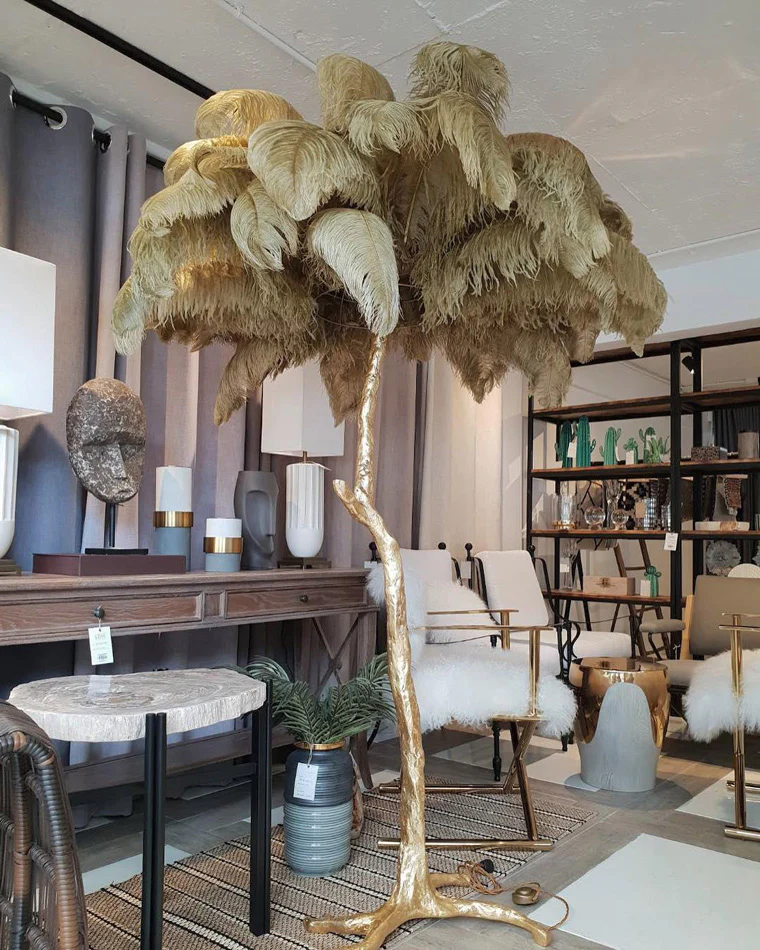 WOMO Feather Palm Tree Floor Lamp-WM7000 - Image 87