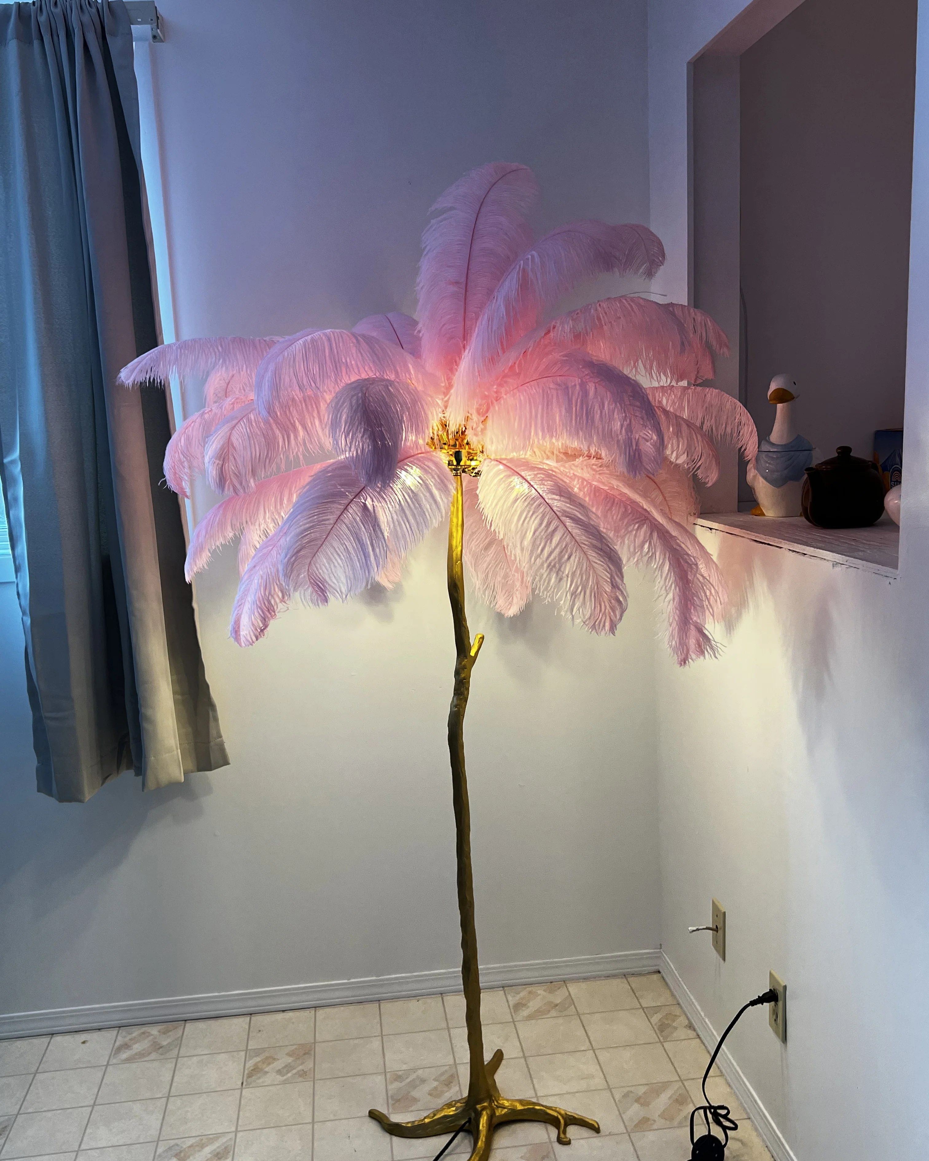 WOMO Feather Palm Tree Floor Lamp-WM7000 - Image 89