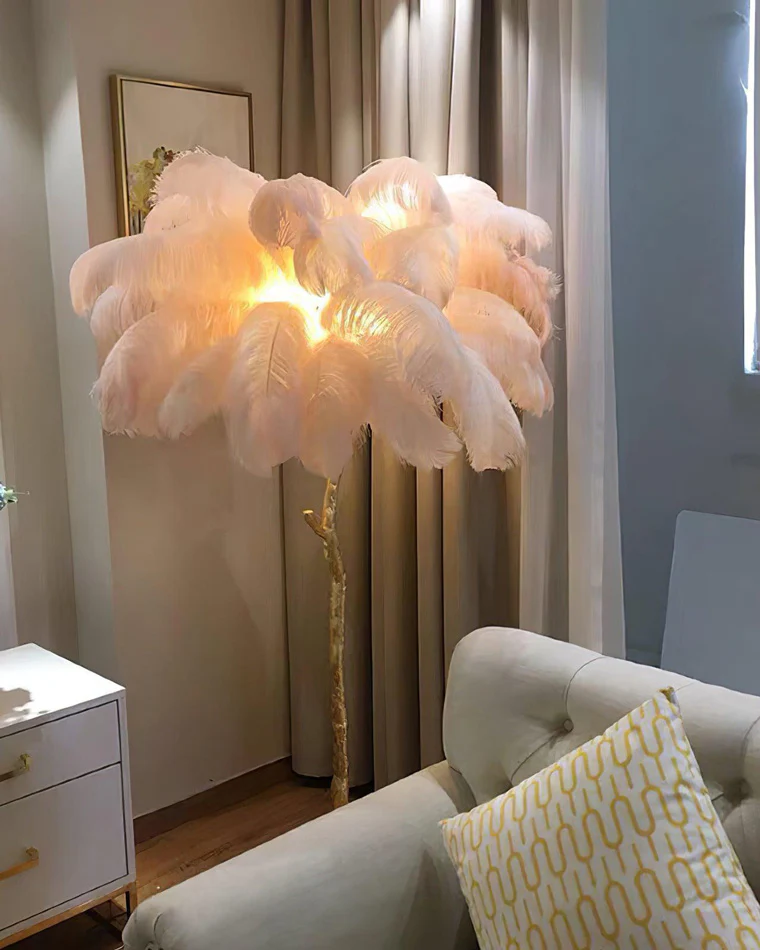 WOMO Feather Palm Tree Floor Lamp-WM7000 - Image 93