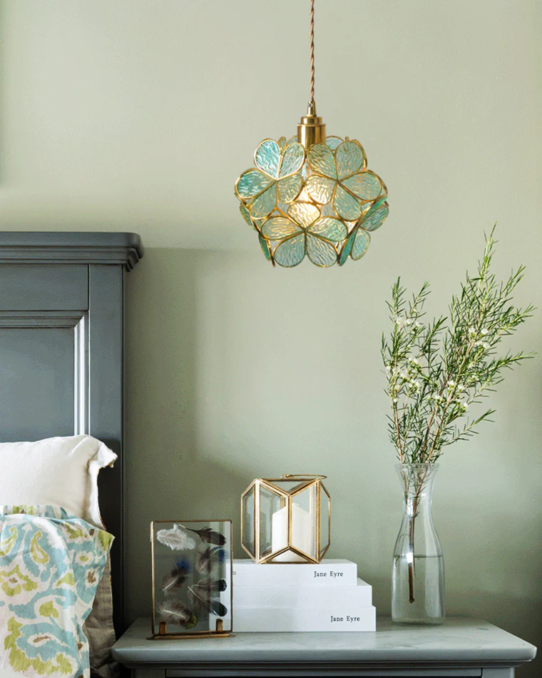 WOMO Cherry Blossom Stained Glass Pendant Light-WM2100 - Image 10