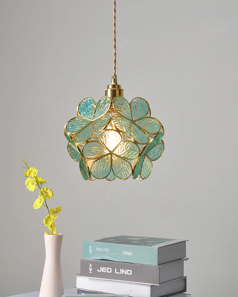 WOMO Cherry Blossom Stained Glass Pendant Light-WM2100 - Image 13