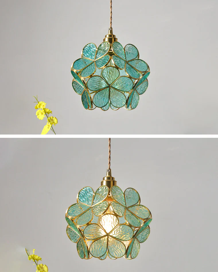 WOMO Cherry Blossom Stained Glass Pendant Light-WM2100 - Image 15