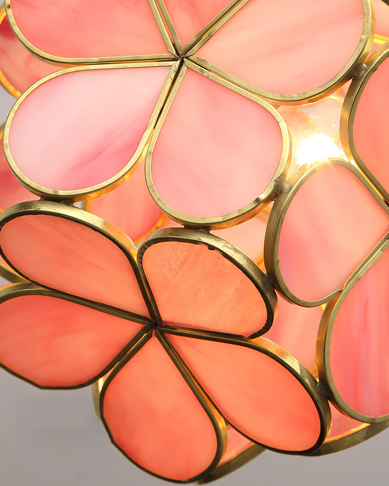 WOMO Cherry Blossom Stained Glass Pendant Light-WM2100 - Image 22