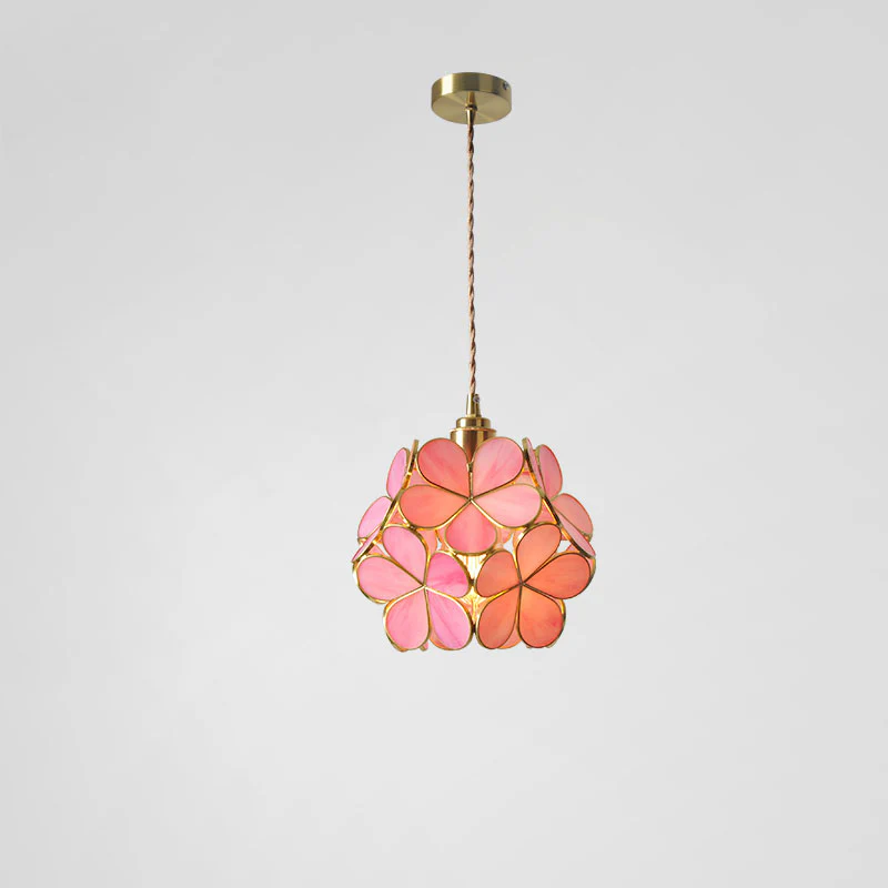 WOMO Cherry Blossom Stained Glass Pendant Light-WM2100 - Image 27