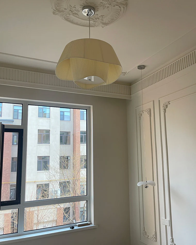 WOMO Pleated Fabric Drum Pendant Light-WM2130 - Image 22