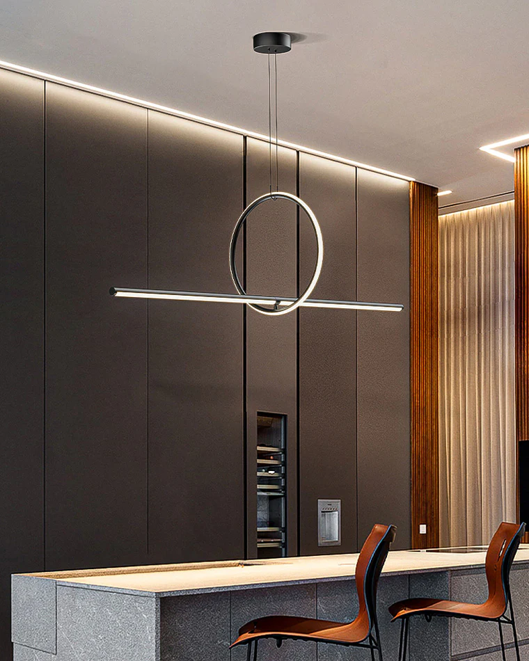 WOMO Circle Linear Pendant Light-WM2122 - Image 11