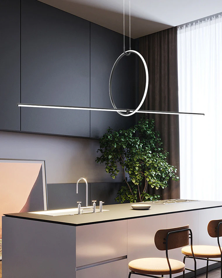 WOMO Circle Linear Pendant Light-WM2122 - Image 13
