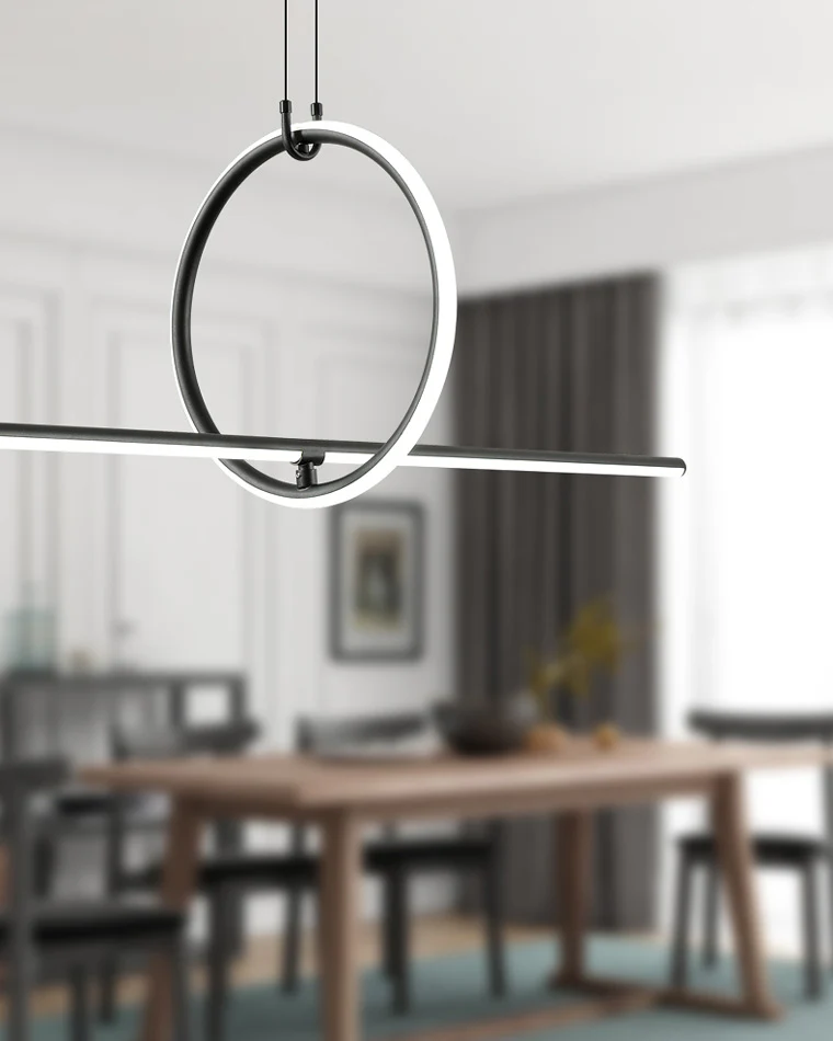 WOMO Circle Linear Pendant Light-WM2122 - Image 16