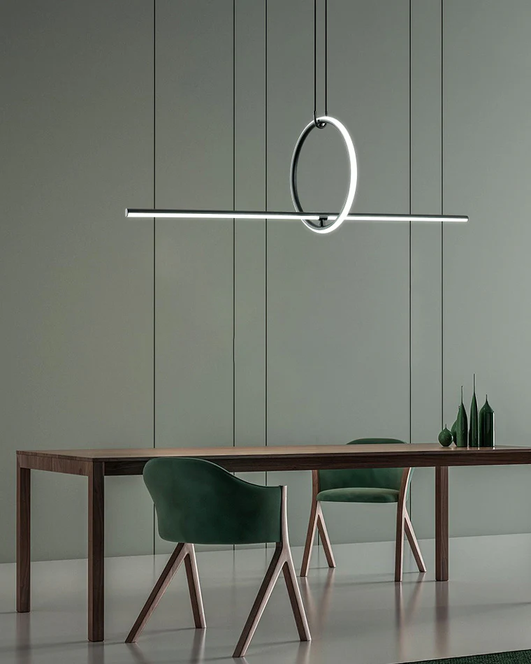 WOMO Circle Linear Pendant Light-WM2122 - Image 17