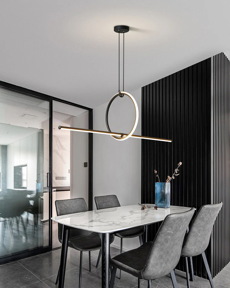 WOMO Circle Linear Pendant Light-WM2122 - Image 18