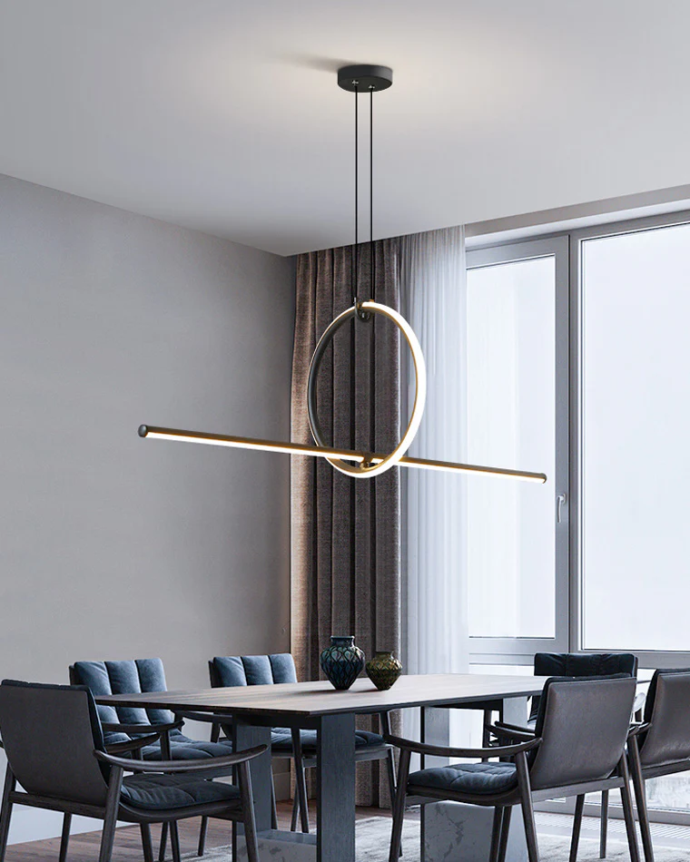 WOMO Circle Linear Pendant Light-WM2122 - Image 19