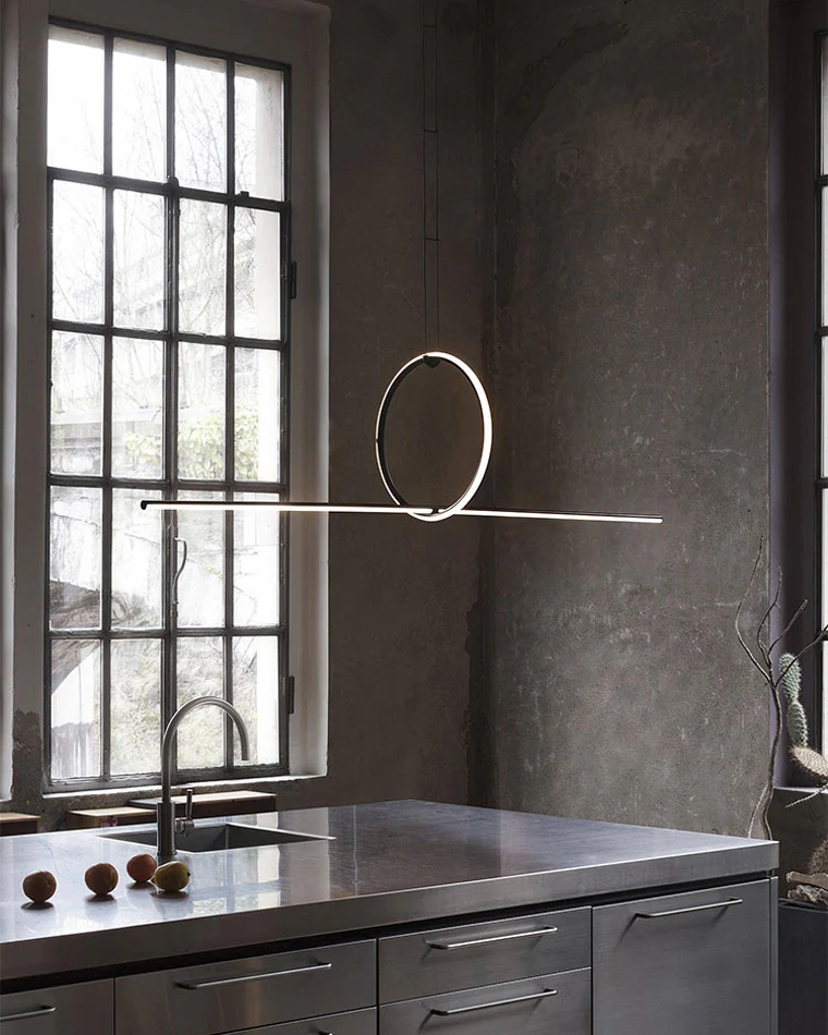 WOMO Circle Linear Pendant Light-WM2122 - Image 2