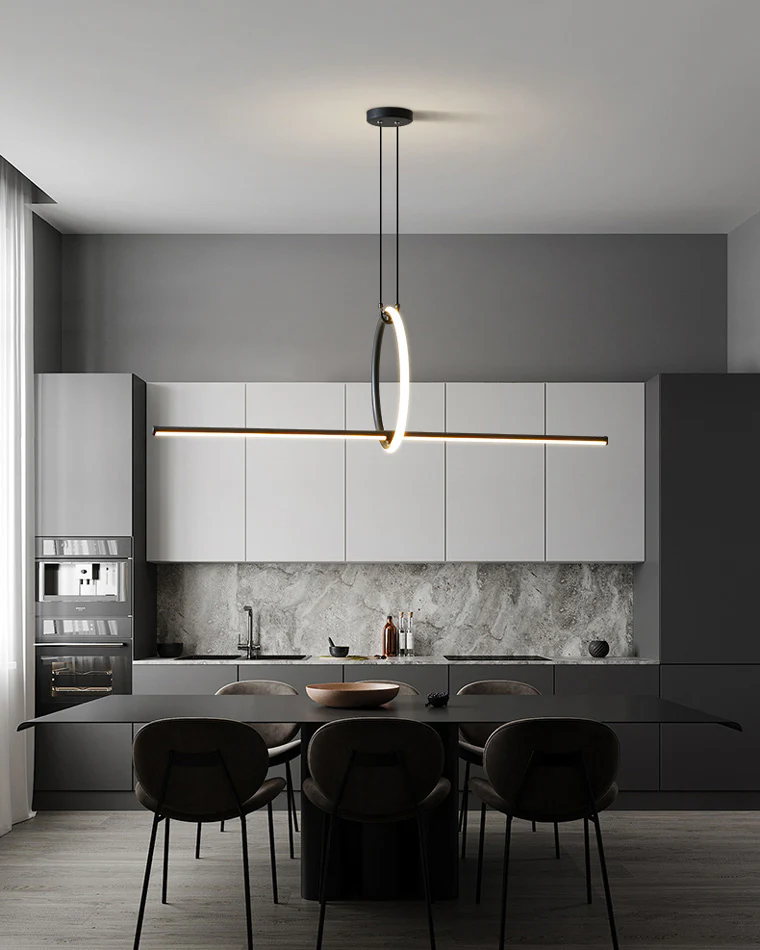 WOMO Circle Linear Pendant Light-WM2122 - Image 20