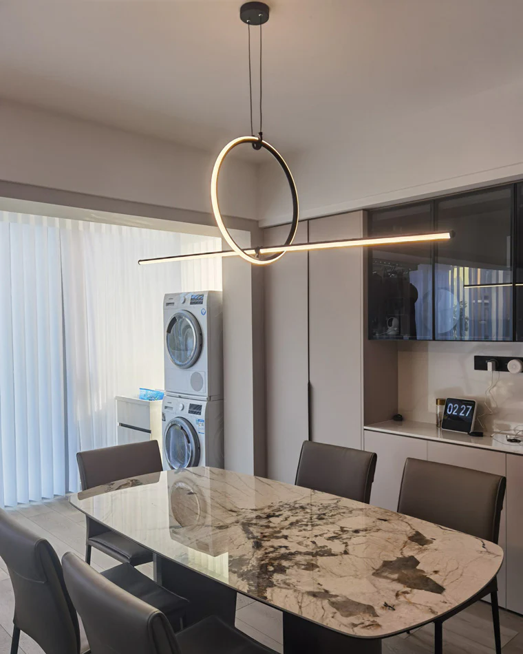 WOMO Circle Linear Pendant Light-WM2122 - Image 21