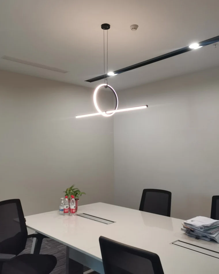 WOMO Circle Linear Pendant Light-WM2122 - Image 24