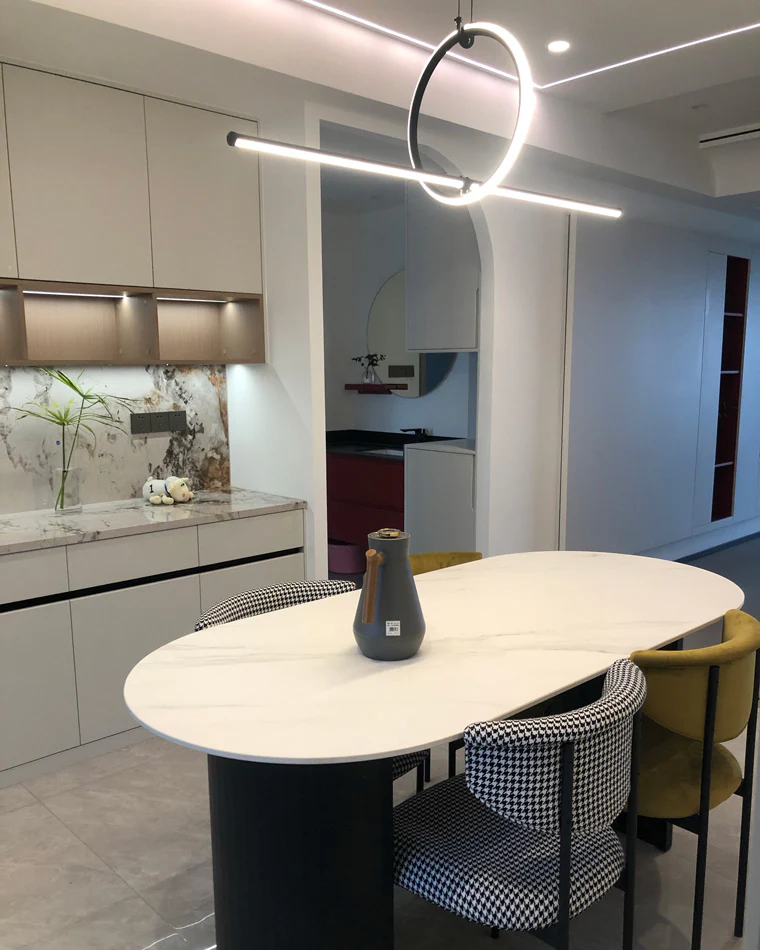 WOMO Circle Linear Pendant Light-WM2122 - Image 29