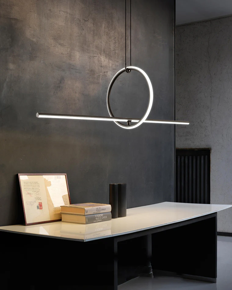 WOMO Circle Linear Pendant Light-WM2122 - Image 3