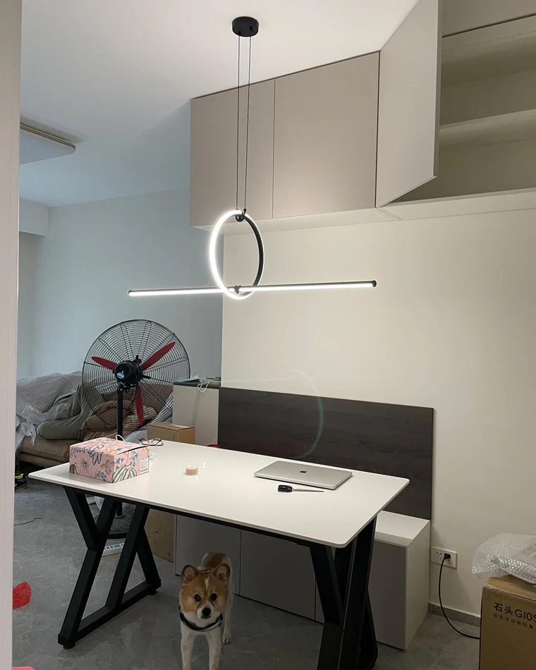 WOMO Circle Linear Pendant Light-WM2122 - Image 31