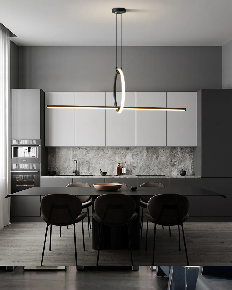 WOMO Circle Linear Pendant Light-WM2122 - Image 4