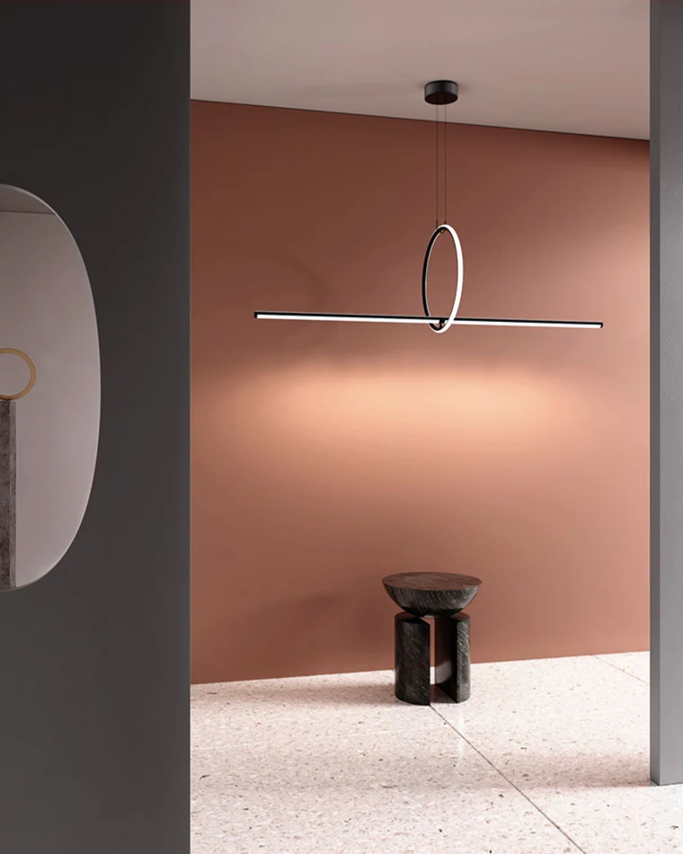 WOMO Circle Linear Pendant Light-WM2122 - Image 5