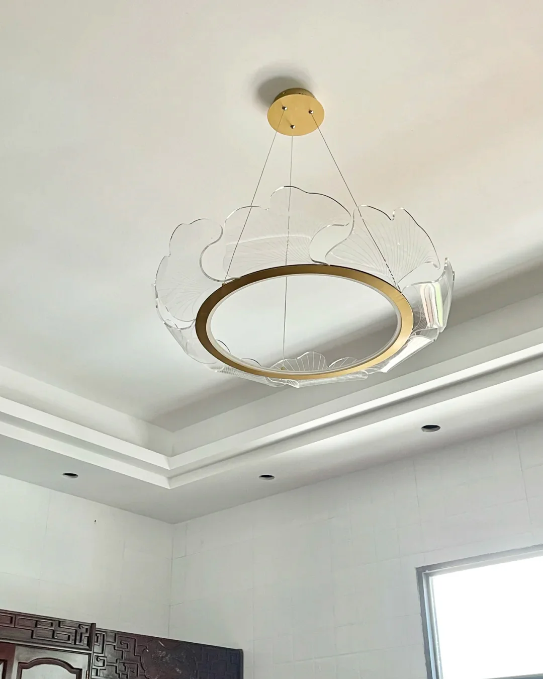 WOMO  Acrylic Ginkgo Leaf Chandelier-WM2000 - Image 21