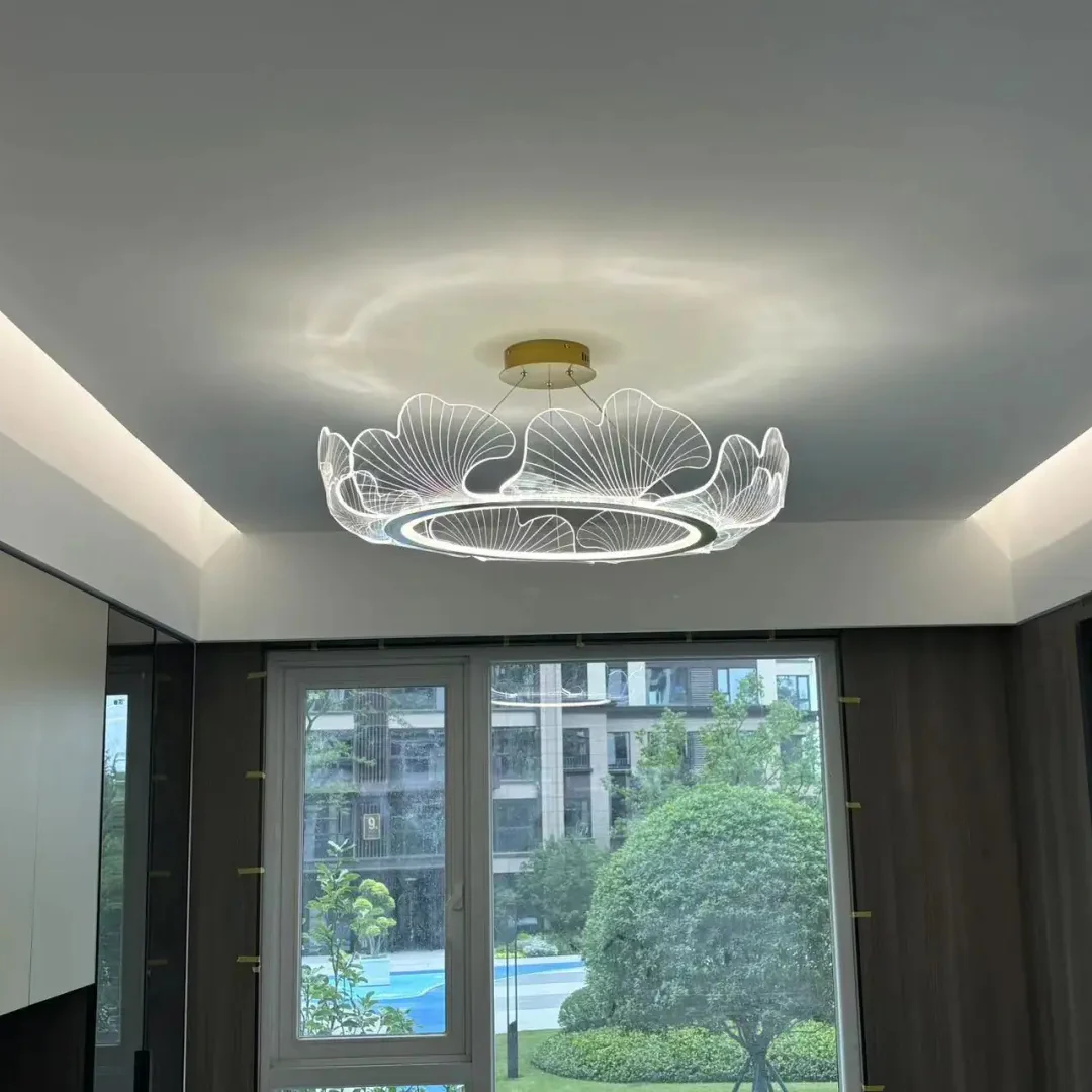 WOMO  Acrylic Ginkgo Leaf Chandelier-WM2000 - Image 22