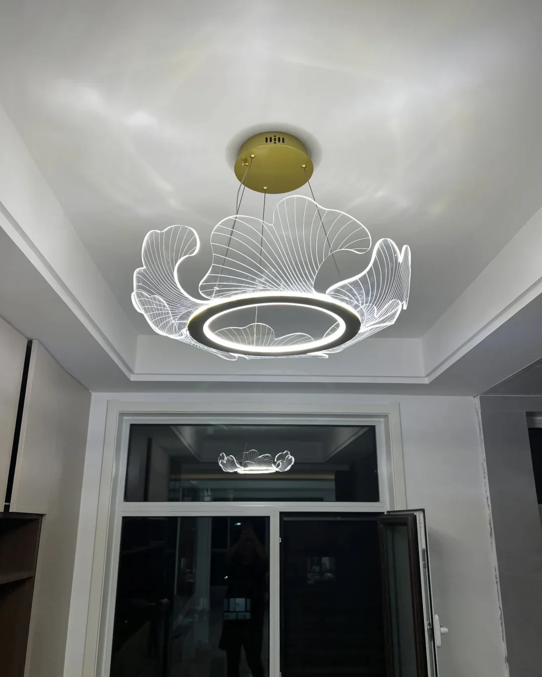 WOMO  Acrylic Ginkgo Leaf Chandelier-WM2000 - Image 23