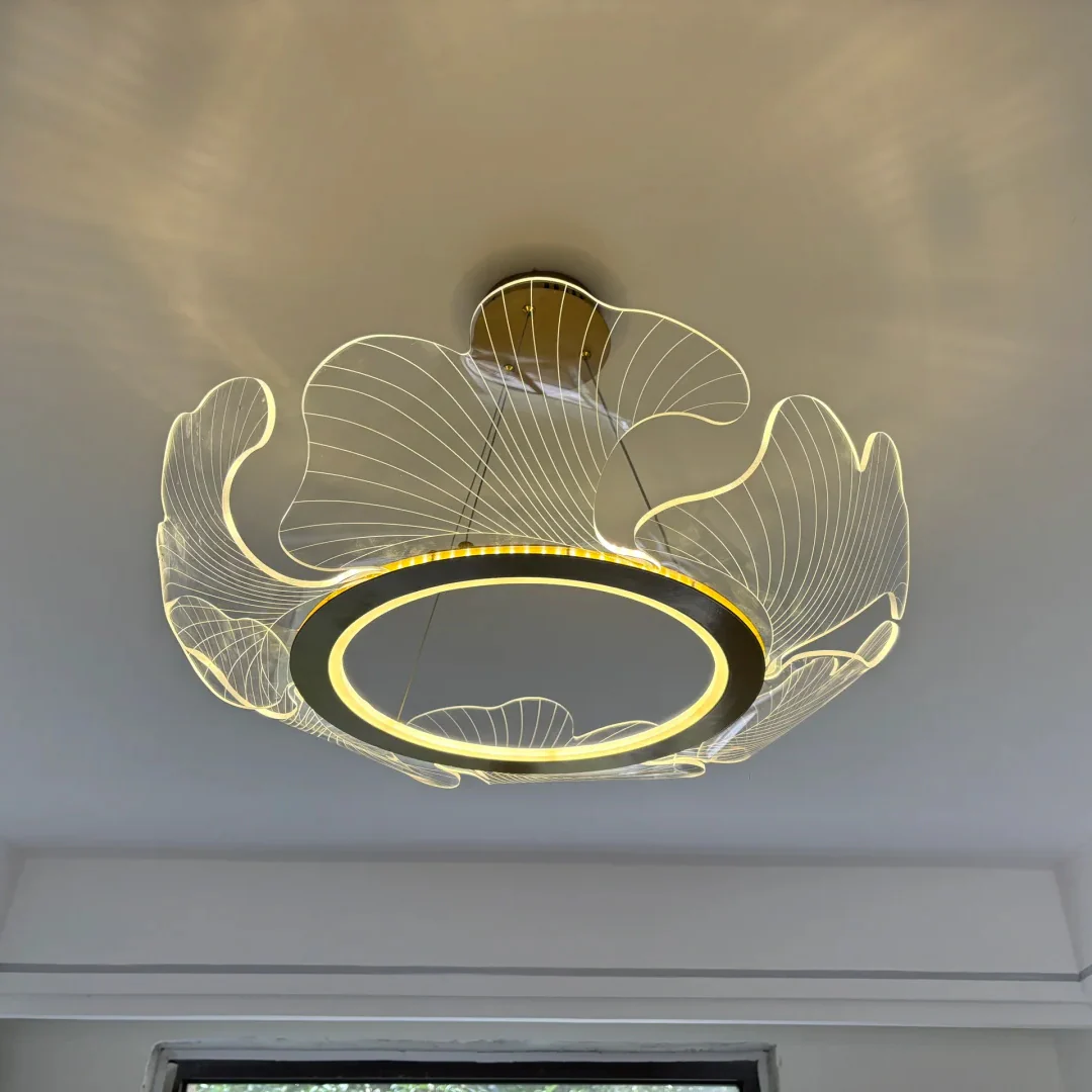 WOMO  Acrylic Ginkgo Leaf Chandelier-WM2000 - Image 27
