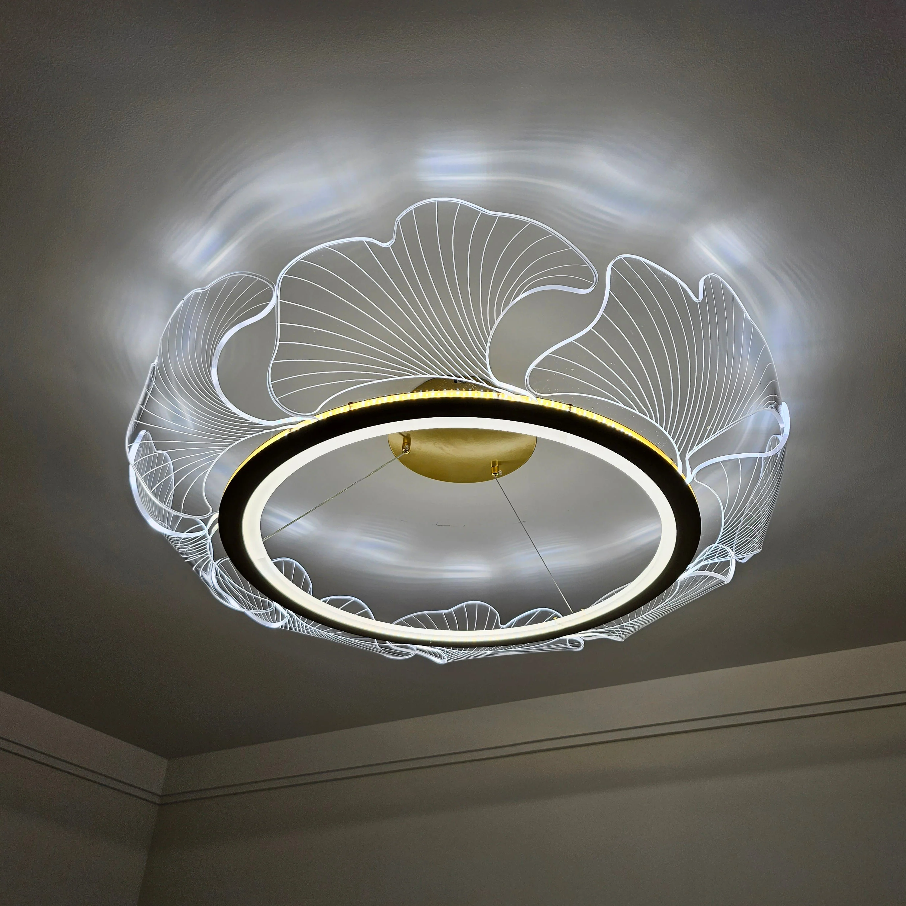 WOMO  Acrylic Ginkgo Leaf Chandelier-WM2000 - Image 28
