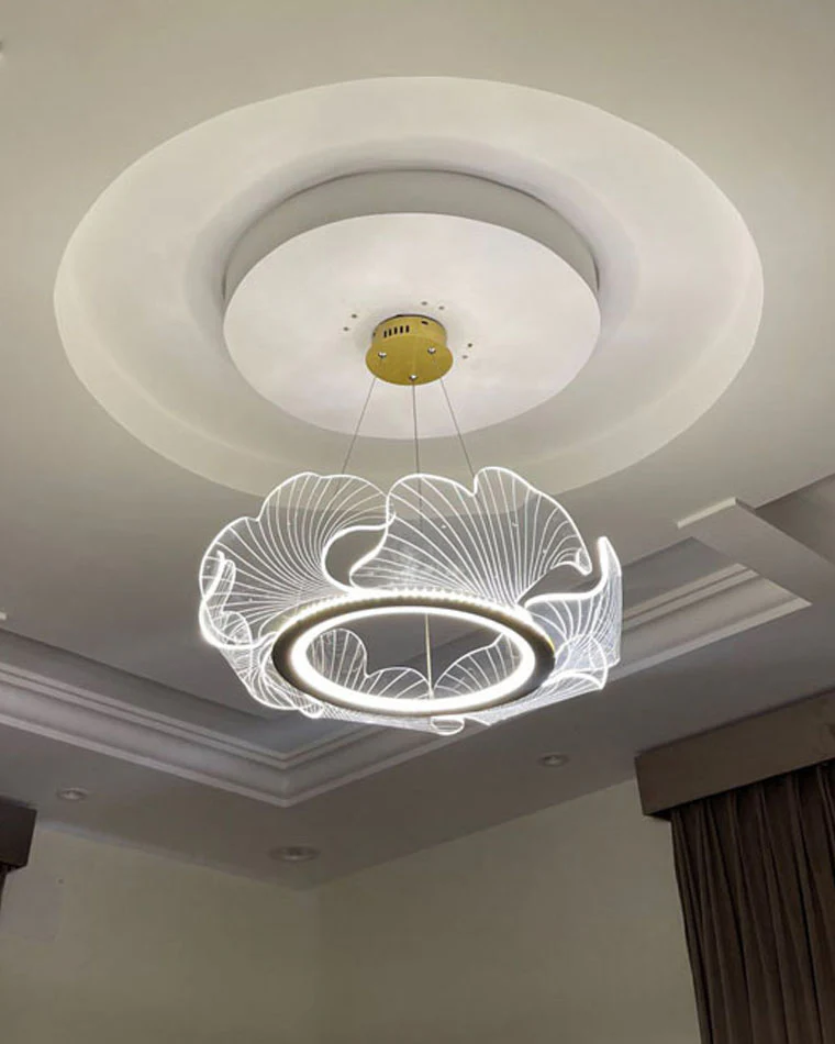 WOMO  Acrylic Ginkgo Leaf Chandelier-WM2000 - Image 32