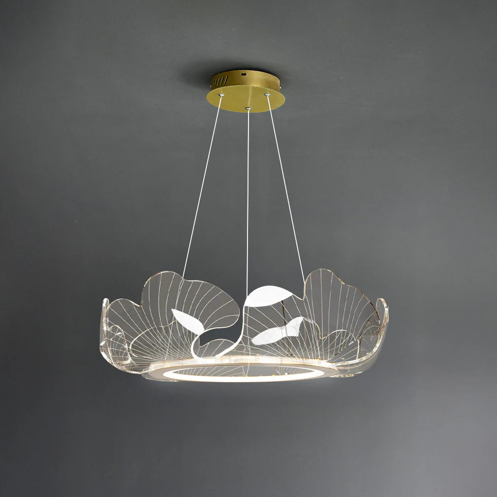 WOMO  Acrylic Ginkgo Leaf Chandelier-WM2000 - Image 38