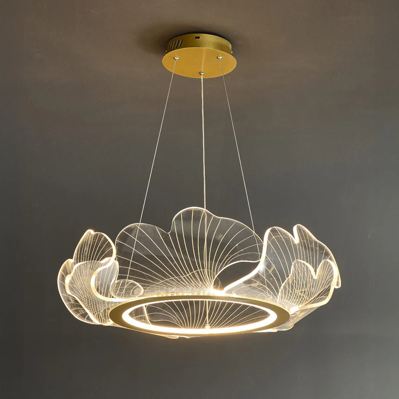 WOMO  Acrylic Ginkgo Leaf Chandelier-WM2000 - Image 40