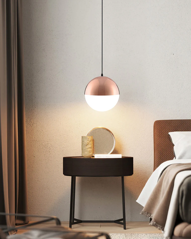 WOMO Prismatic/Milk Glass Globe Pendant Light-WM2065 - Image 23