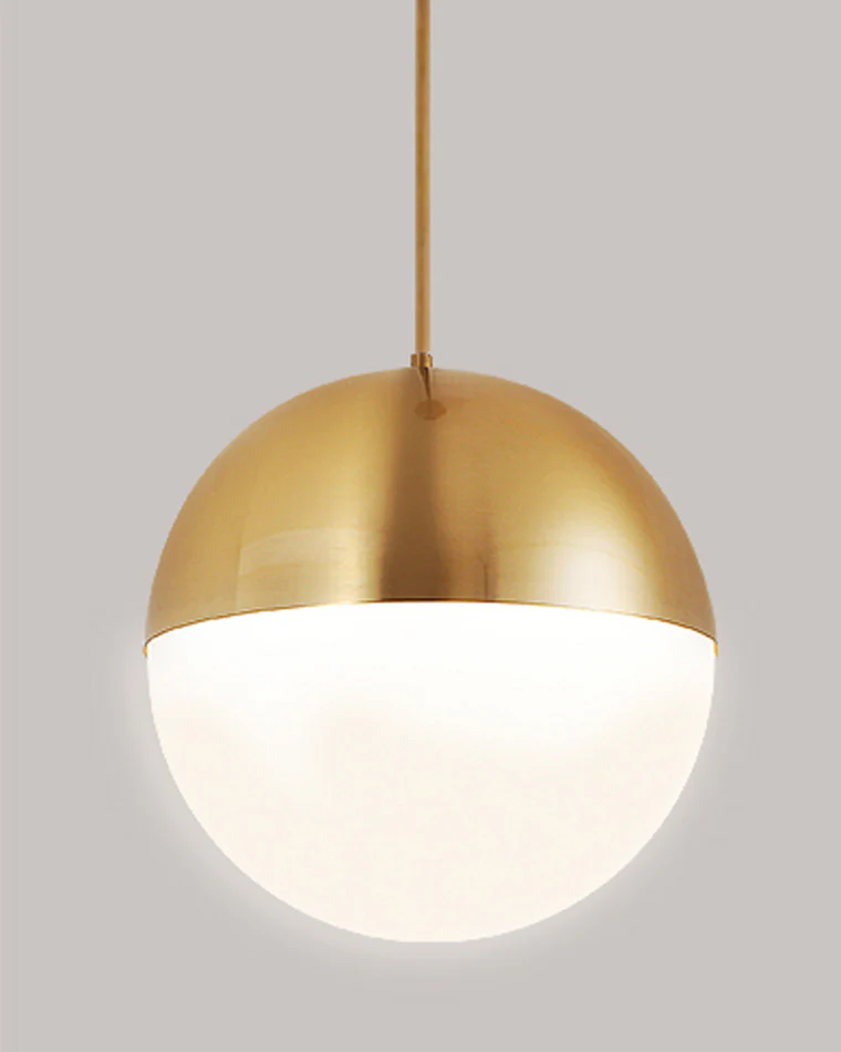 WOMO Prismatic/Milk Glass Globe Pendant Light-WM2065 - Image 30