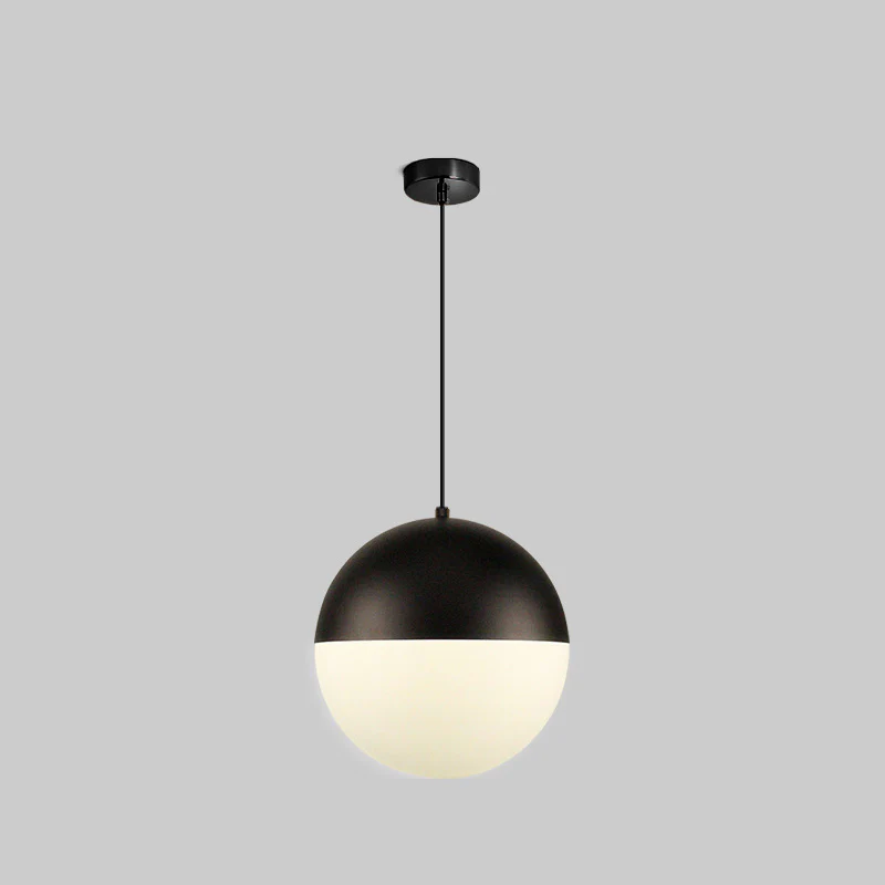 WOMO Prismatic/Milk Glass Globe Pendant Light-WM2065 - Image 31