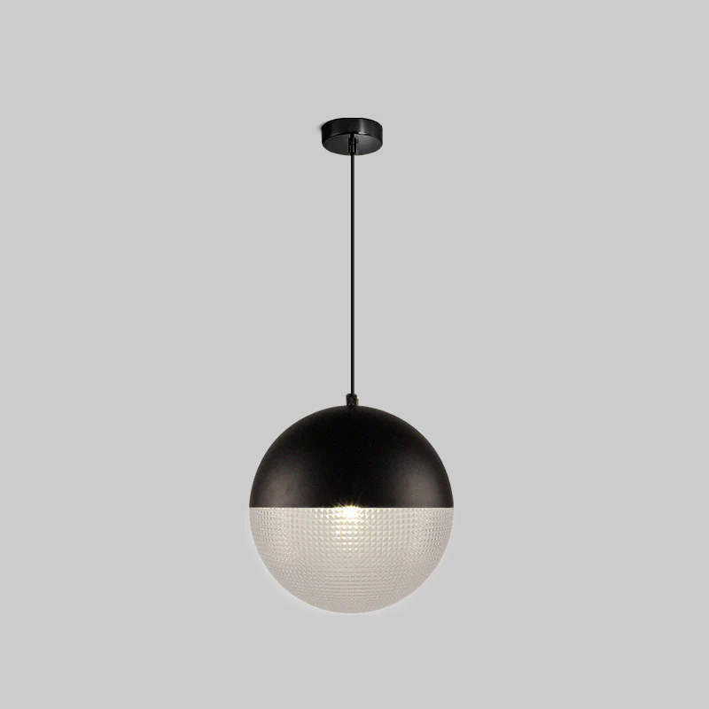 WOMO Prismatic/Milk Glass Globe Pendant Light-WM2065 - Image 33