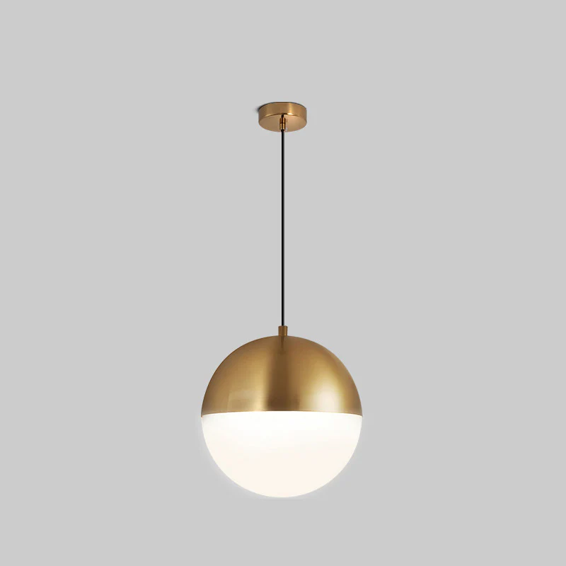 WOMO Prismatic/Milk Glass Globe Pendant Light-WM2065 - Image 35