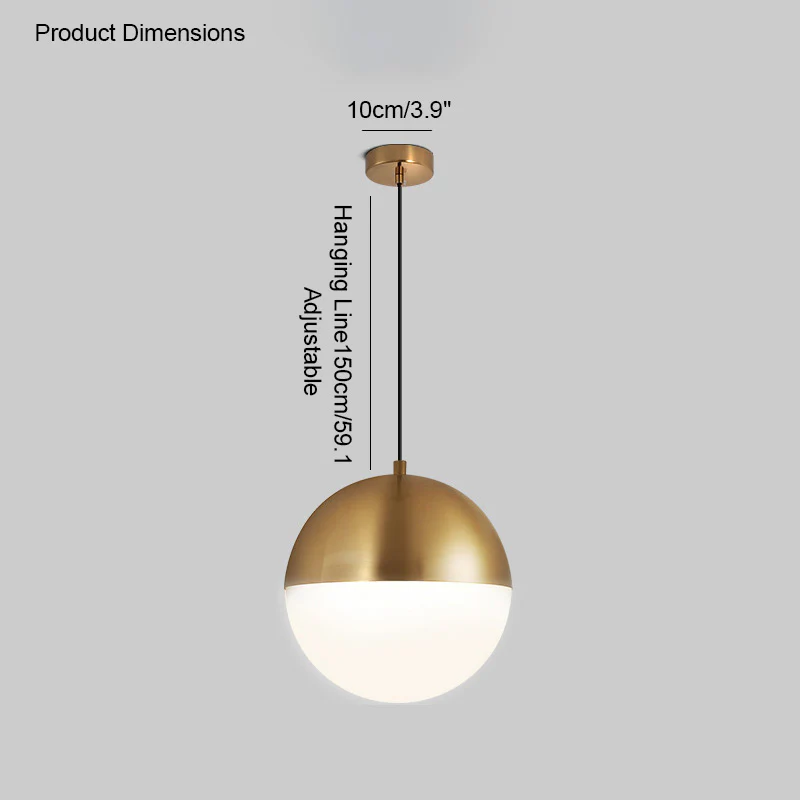 WOMO Prismatic/Milk Glass Globe Pendant Light-WM2065 - Image 36