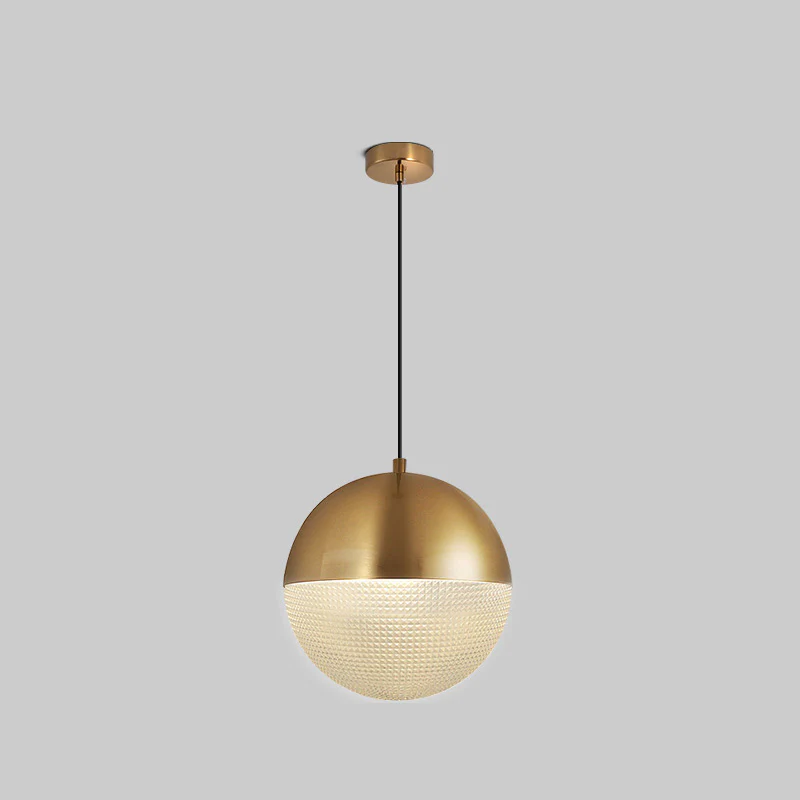 WOMO Prismatic/Milk Glass Globe Pendant Light-WM2065 - Image 39