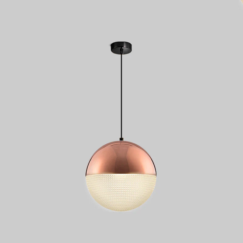 WOMO Prismatic/Milk Glass Globe Pendant Light-WM2065 - Image 41