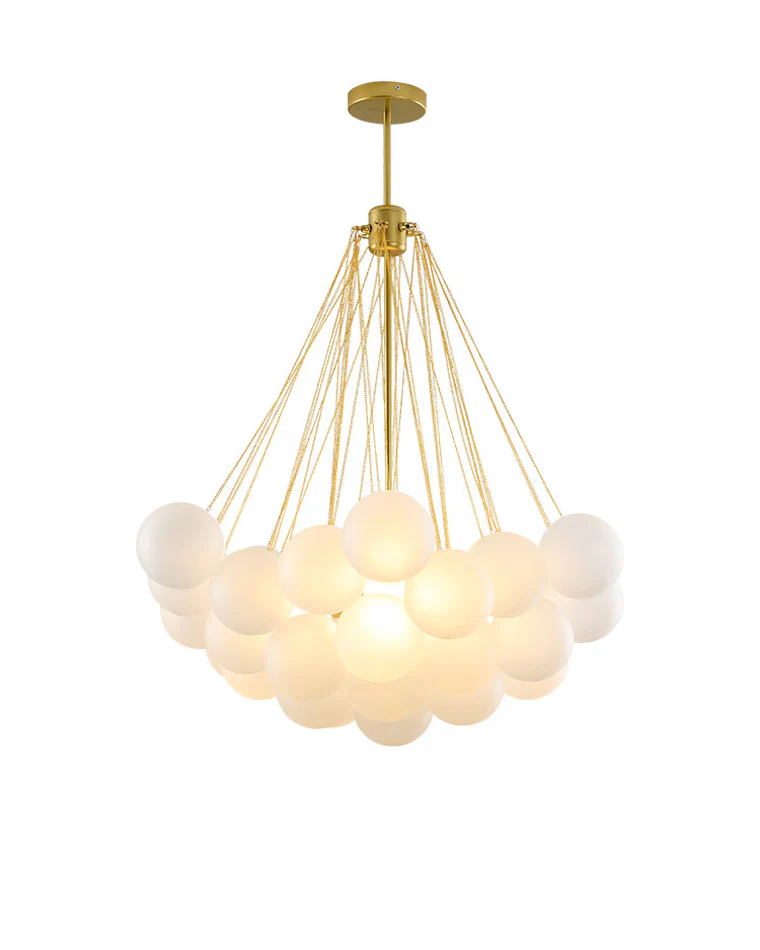 WOMO Cluster Frosted Glass Bubbles Chandelier-WM2068 - Image 14