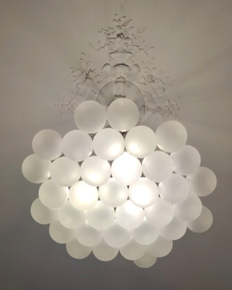 WOMO Cluster Frosted Glass Bubbles Chandelier-WM2068 - Image 18