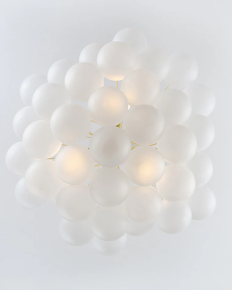 WOMO Cluster Frosted Glass Bubbles Chandelier-WM2068 - Image 19