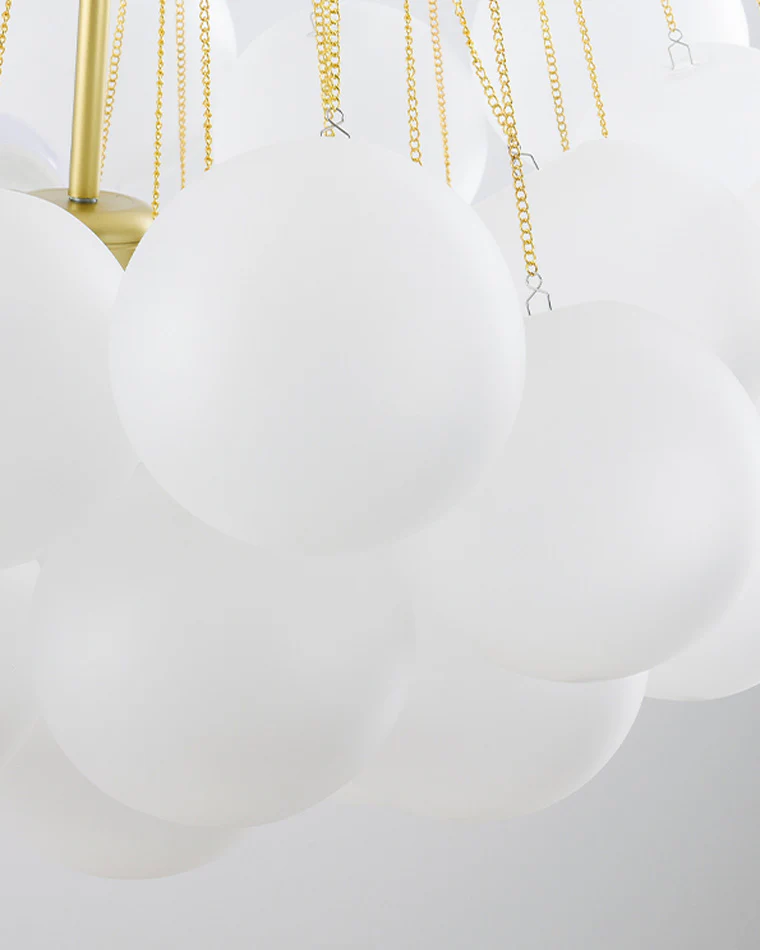 WOMO Cluster Frosted Glass Bubbles Chandelier-WM2068 - Image 20