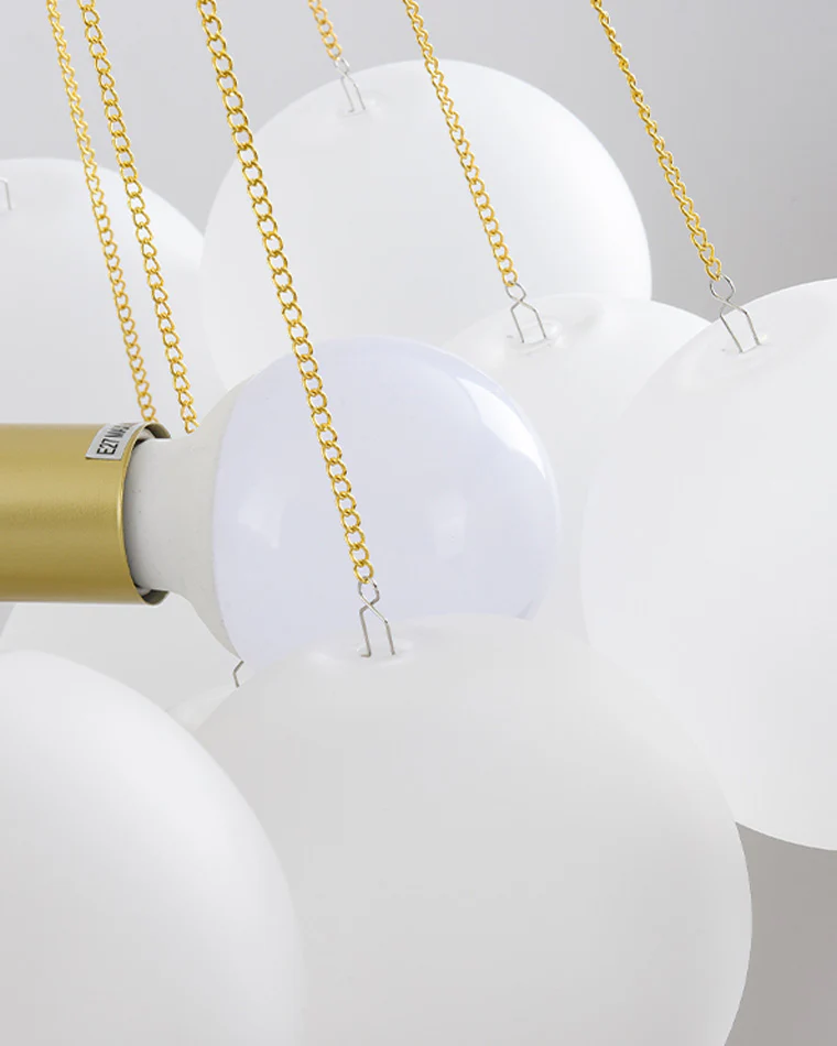WOMO Cluster Frosted Glass Bubbles Chandelier-WM2068 - Image 21